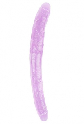 Hi-Rubber effaf Jel ift Tarafl Dildo - 45cm Mor